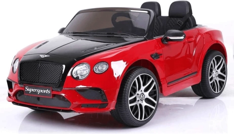Ηλεκτρικό παιδικό αυτοκινητάκι BENTLEY Supersport 6V, κόκκινο, διπλομοτέρ