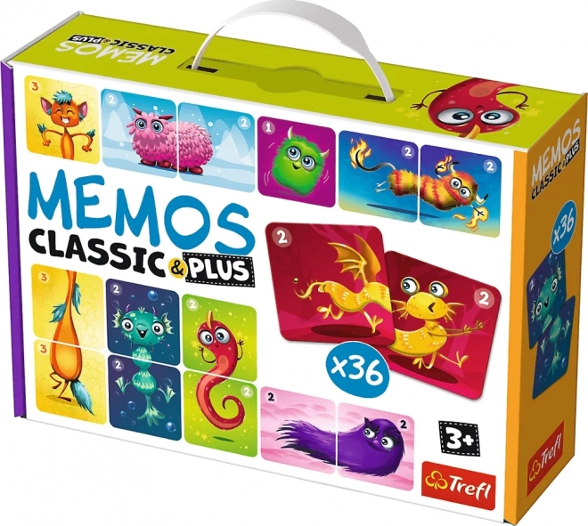 Pexeso Classic & Plus Χαριτωμένα τερατάκια 3 σε 1