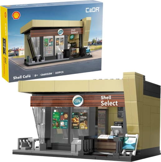 CaDA Shell Café – σετ κατασκευής περιπτέρου 351 τεμαχίων