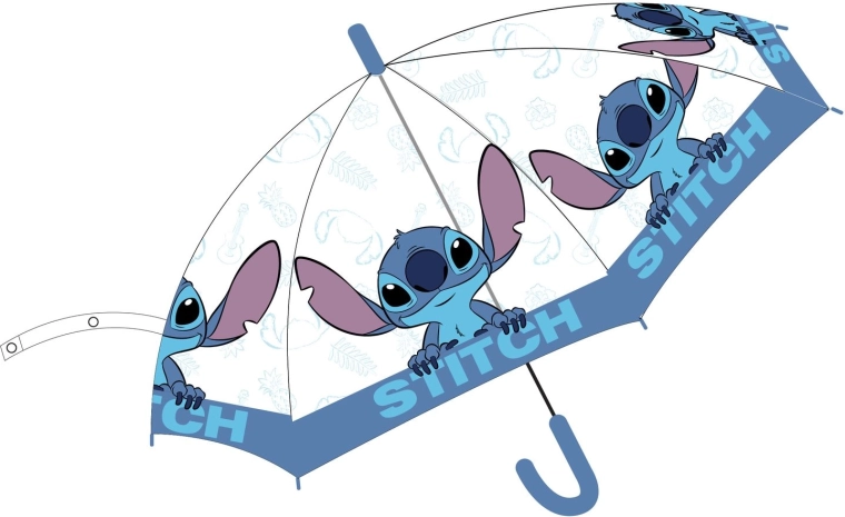 Διαφανής ομπρέλα Disney Stitch - 1 τεμάχιο