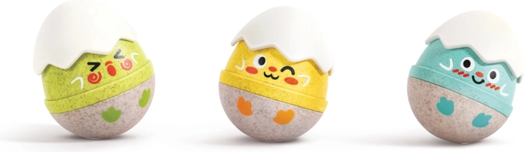 Hape Happy Hatchlings σετ από λικνιζόμενες κουδουνίστρες - 3 τεμ.