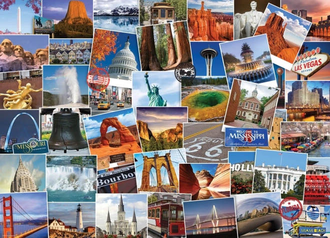 Παζλ EUROGRAPHICS Globetrotter ΗΠΑ 1000 κομμάτια