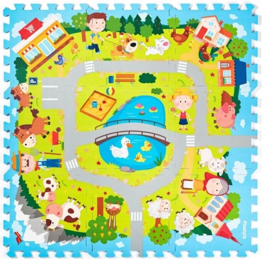 Αφρώδες παζλ Χωριό 29 × 29 cm PLASTICA