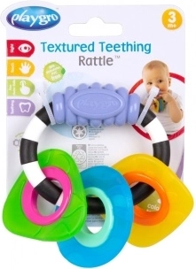 Playgro μασητικό κουδουνίστρα με σχήματα για μωρά