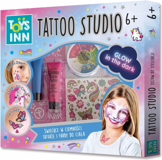 Σετ Tattoo Studio για τατουάζ και χρώματα για σώμα και πρόσωπο