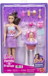 Barbie Skipper Babysitters – φροντίδα με καρεκλάκι φαγητού
