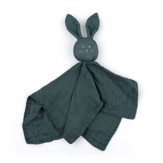 Petite&Mars μπαμπού μουσελίνα παρηγορητικό Hugo misty green