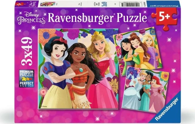 Παζλ Ravensburger Disney: Πριγκίπισσες από παραμύθια 3x49 κομμάτια