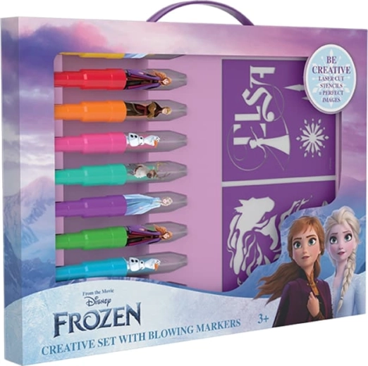 Δημιουργικό σετ με μαρκαδόρους φυσήματος Frozen