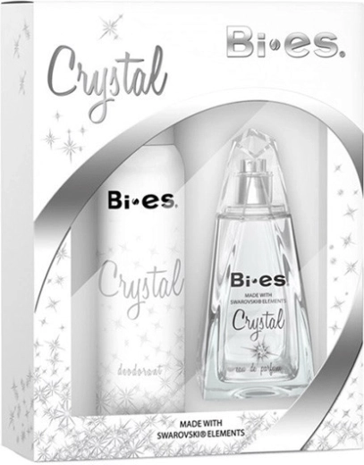 Σετ δώρου για γυναίκες BI-ES Crystal – Eau de Parfum 100 ml + αποσμητικό 150 ml