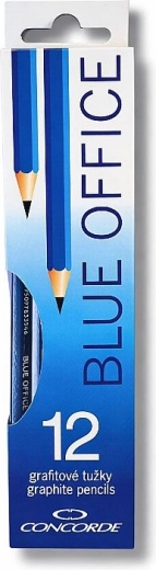 Γραφιτούχα μολύβια CONCORDE Blue Office HB, 12 τεμ.