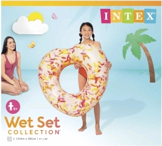 Φουσκωτό σωσίβιο σε σχήμα καρδιάς donut 104 cm