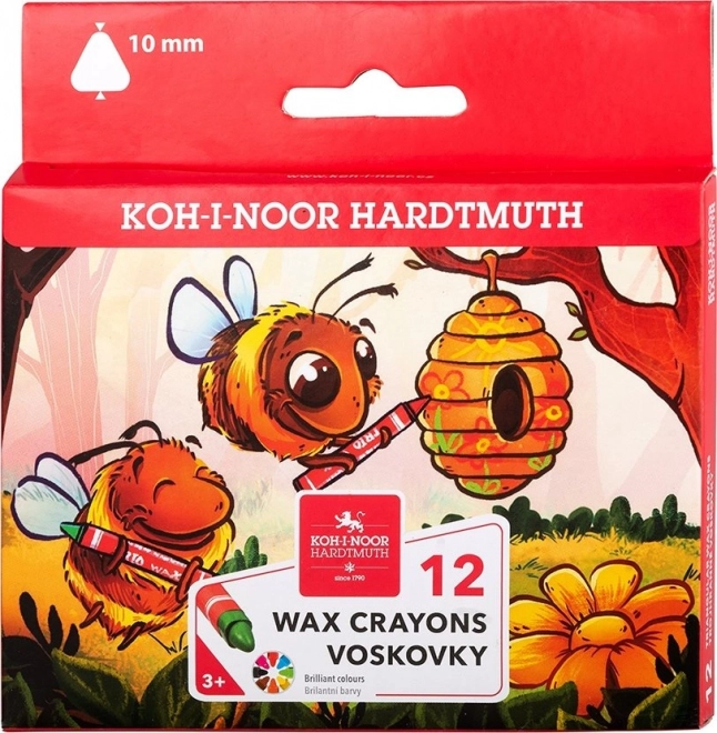 Τριγωνικές κηρομπογιές 12 τεμ. KOH-I-NOOR