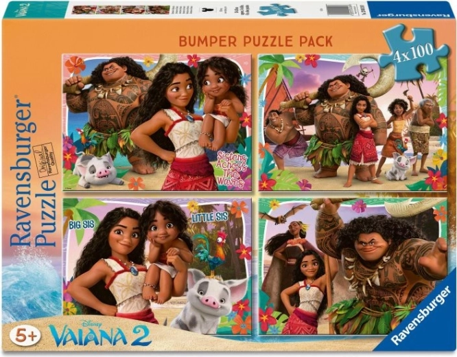 Παζλ Ravensburger Vaiana 2 – 4×100 κομμάτια