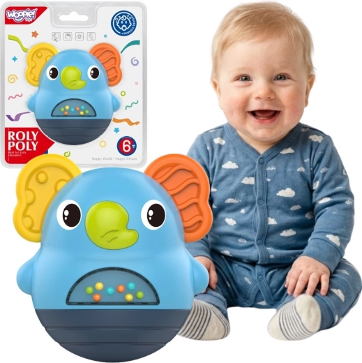 Woopie Baby διαδραστική αισθητηριακή κουδουνίστρα ελέφαντας 6μ.+