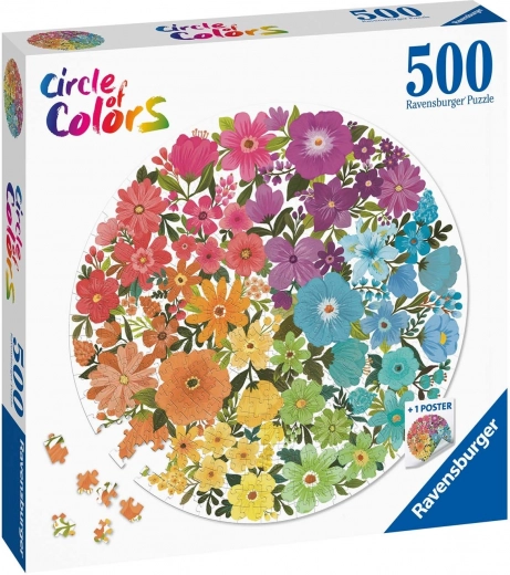 Παζλ Ravensburger κύκλος χρωμάτων – λουλούδια 500 κομμάτια