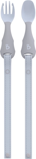 Παιδικά μαχαιροπίρουνα Bibado Handi με κλιπ – mist