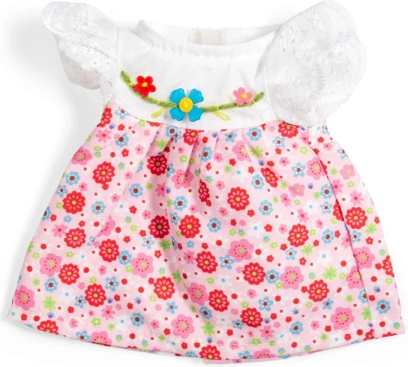 Bigjigs Toys ροζ φόρεμα με δαντελένια μανίκια για κούκλα 28 cm