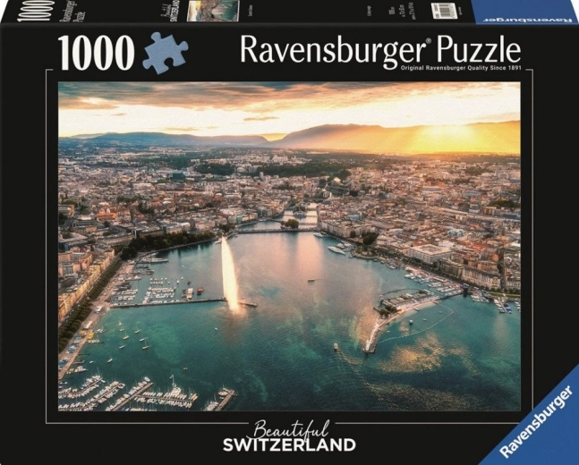 Παζλ RAVENSBURGER Ηλιοβασίλεμα στην καρδιά της Γενεύης 1000 κομμάτια