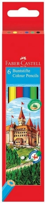 Ξυλομπογιές FABER-CASTELL, σετ 6 χρωμάτων