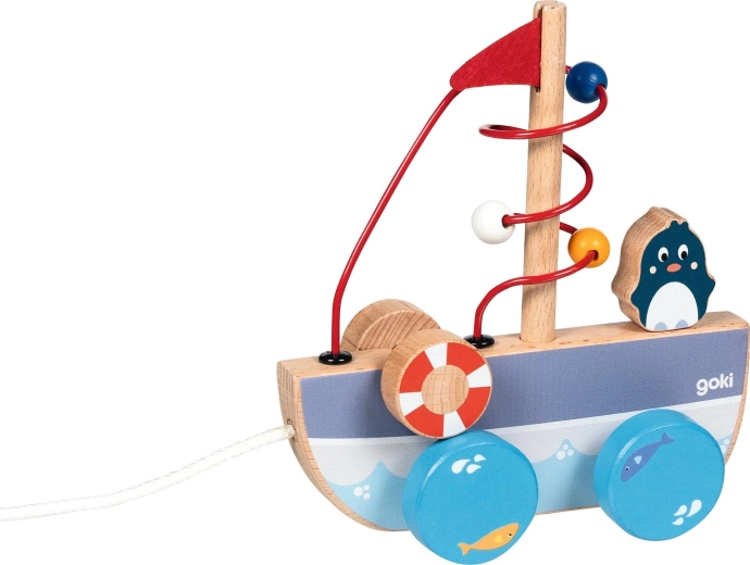 Συρόμενο καραβάκι Ahoy με λαβύρινθο χαντρών - 1 τεμάχιο