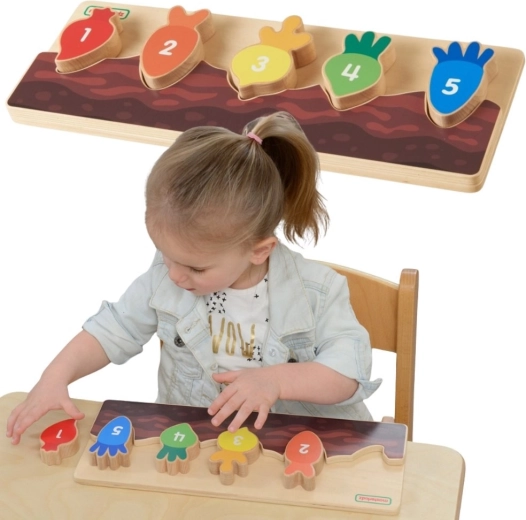 Masterkidz ξύλινος κήπος – αριθμοί, χρώματα και λαχανικά