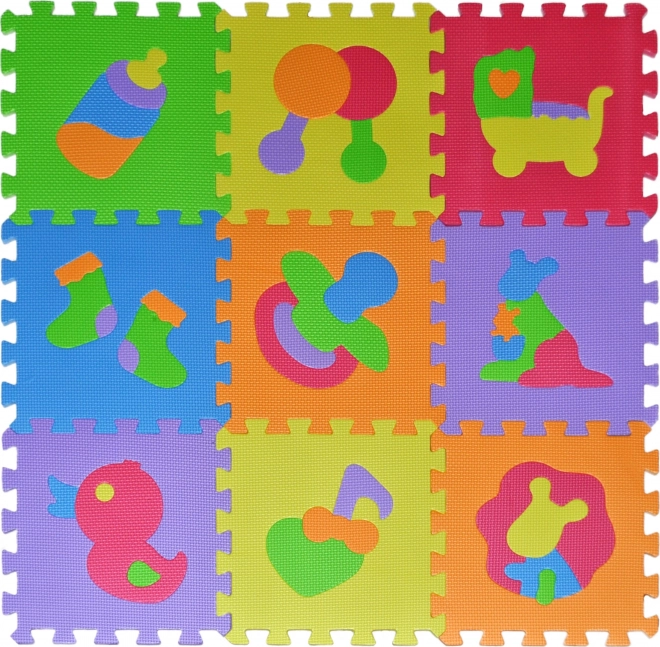 Αφρώδες παζλ με παιχνίδια 28 × 28 cm