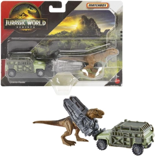 Matchbox Jurassic World μεταφορέας δεινοσαύρων – σετ παιχνιδιού με όχημα και δεινόσαυρους