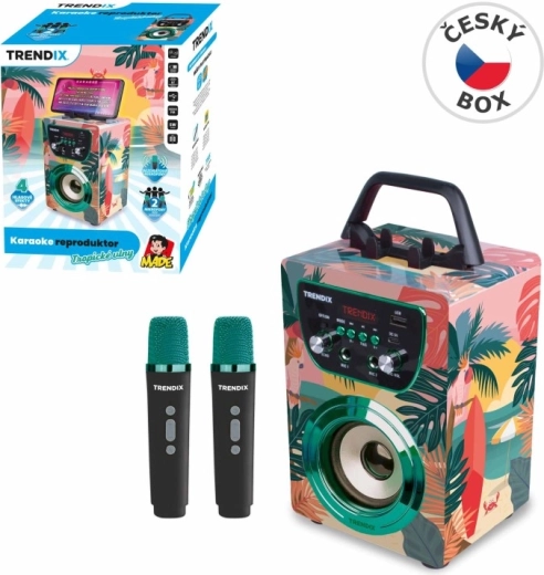 Ηχείο καραόκε Tropical Vibes με 2 ασύρματα μικρόφωνα