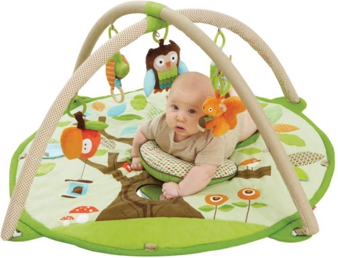 Μαλακή βάση με δραστηριότητες και μαξιλαράκι για παιχνίδι μπρούμυτα