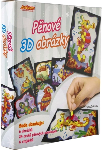 3D αφρώδεις εικόνες με αυτοκόλλητα - 6 τεμάχια