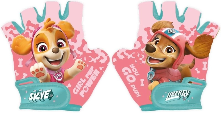 Παιδικά ποδηλατικά γάντια Paw Patrol ροζ - 1 τεμάχιο