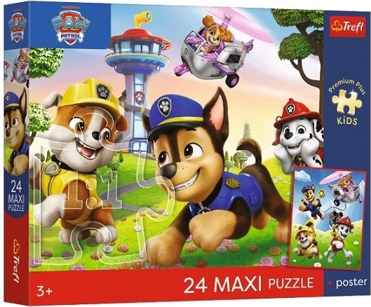 Trefl maxi παζλ 24 κομμάτια PAW Patrol χαρούμενος περίπατος + αφίσα