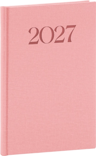 Εβδομαδιαίο ημερολόγιο Notique Biella 2027 ροζ 15 × 21 cm