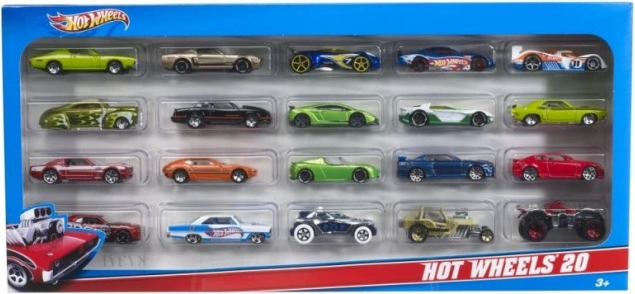 Σετ αυτοκινητάκια Hot Wheels 20 τεμ.