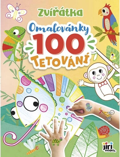 Βιβλίο ζωγραφικής και 100 τατουάζ Ζωάκια
