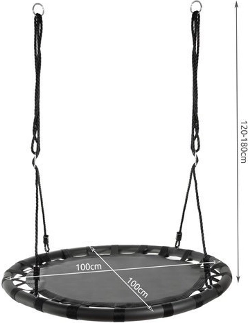 Μεγάλη διάμετρος 100 cm για άνετο κάθισμα