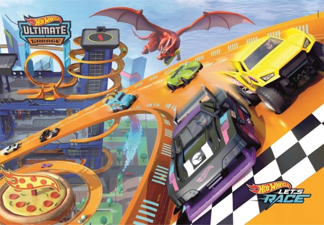 Παζλ 104 κομματιών HOT WHEELS – Let’s Race από την Clementoni