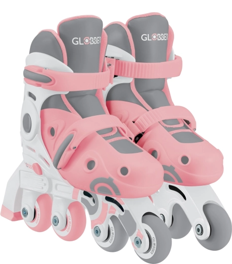 Παιδικά inline πατίνια Globber 2σε1 Learning Skates παστέλ ροζ 30–33