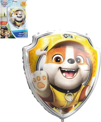 Μπαλόνι αλουμινίου PAW PATROL ασπίδα Rubble 68 × 75 cm