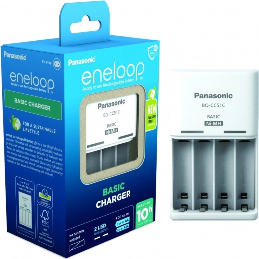 Φορτιστής Eneloop advanced AA/AAA + 4× AA 2000 mAh