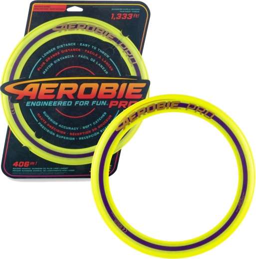 Aerobie Pro ρίπτομενος δακτύλιος Spin Master κίτρινος 33 cm
