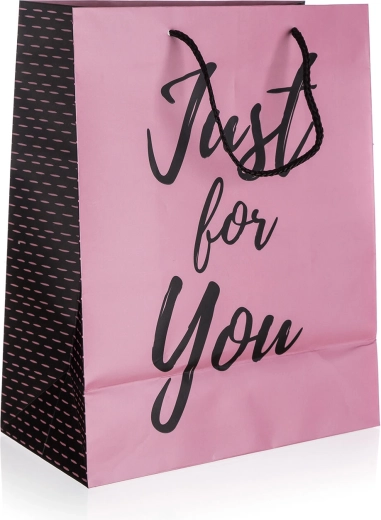 Τσάντα δώρου Just For You Pink L 26 × 32 × 13 cm