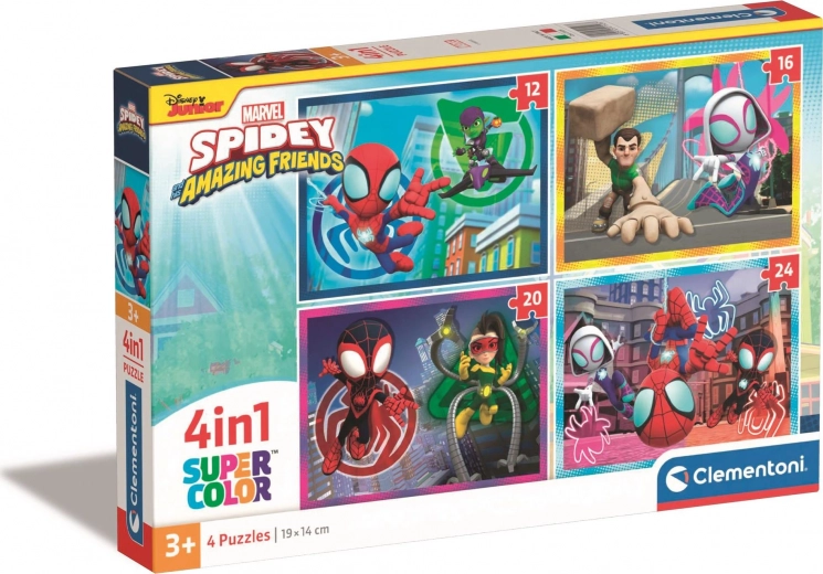 Παζλ 4σε1 Spidey και οι απίθανοι φίλοι του Clementoni