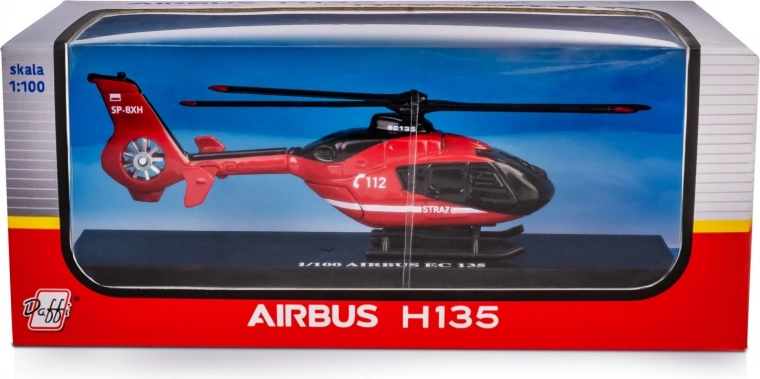 Ελικόπτερο διάσωσης πυροσβεστικής Airbus EC135 1:100 μεταλλικό μοντέλο