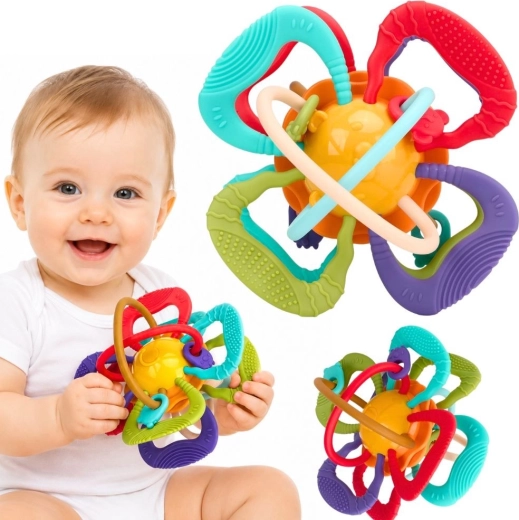 Woopie Baby αισθητηριακή μπάλα-μασητικό για μωρά