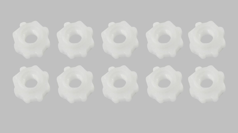 Νάιλον παξιμάδια M6 × 25 mm - 10 τεμάχια