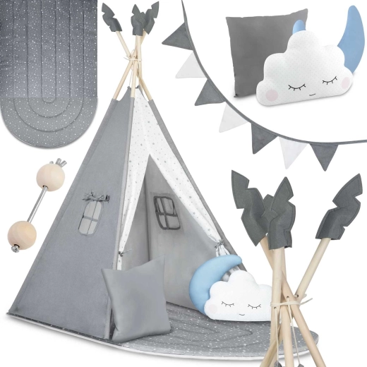 Παιδική σκηνή tipi Nukido – γκρι