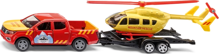 Siku Super ορεινή υπηρεσία διάσωσης Nissan Navara με ελικόπτερο