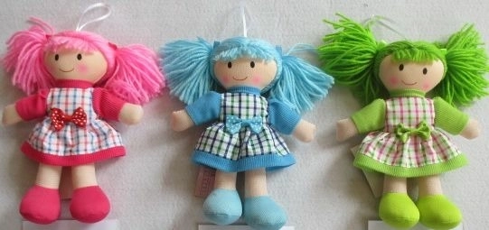 Πάνινη κούκλα 20 cm (3 είδη)